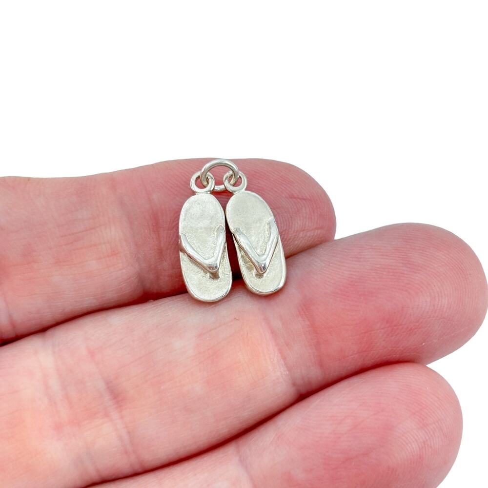 Vintage Sterling Silver 925 Flip Flop Sandal Charm